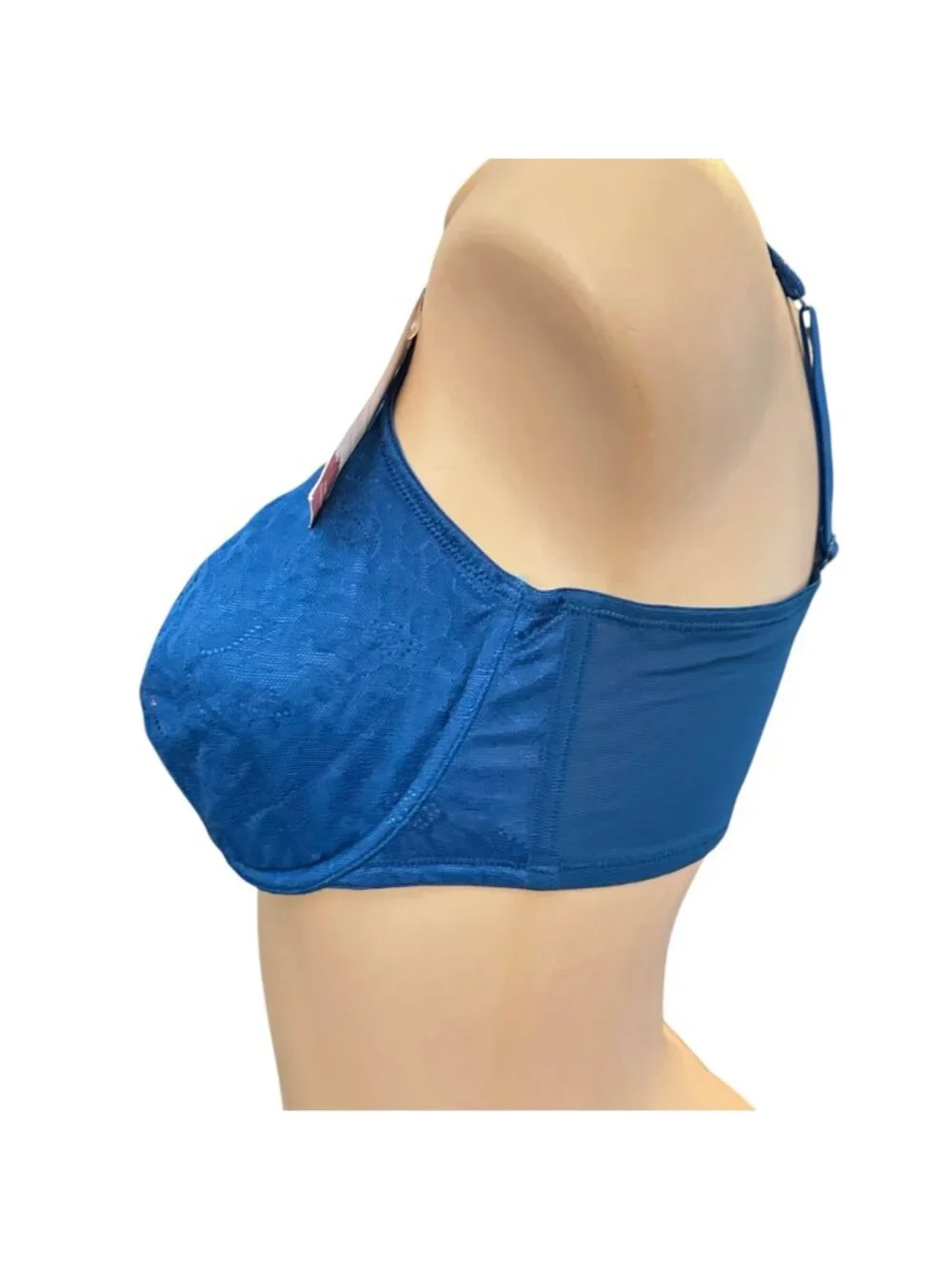 Cacique NWT Blue Modern Lace Underwire Bra 38D - Picture 2 of 9
